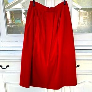 Wool Midi Skirt - VINTAGE